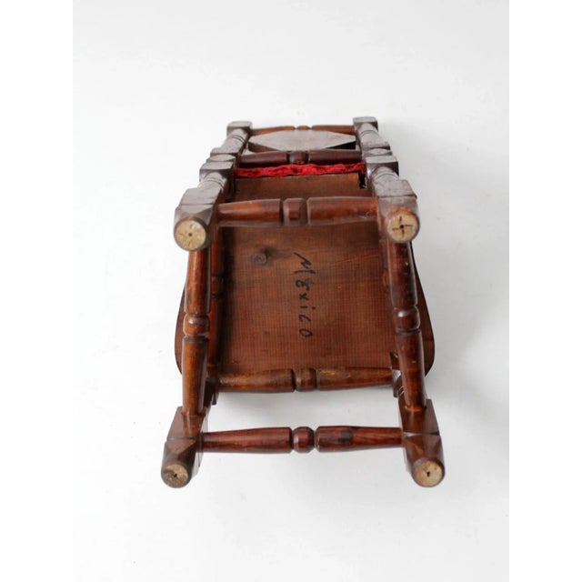 Wood Mid Century Mexican Hacienda Children's Chair For Sale - Image 7 of 11