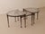 1980s Brutalist Wrought Bronze and Crystal Glass Coffee Table by Lothar Klute, 2001, Set of 3 For Sale - Image 5 of 12