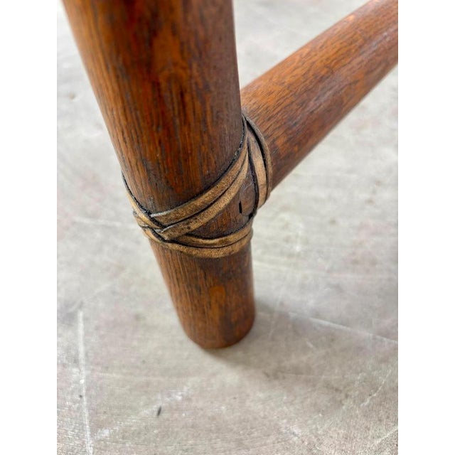 Bamboo and Leather Coffee Table by Frank Kaufeld for McGuire, 1960s For Sale - Image 9 of 10