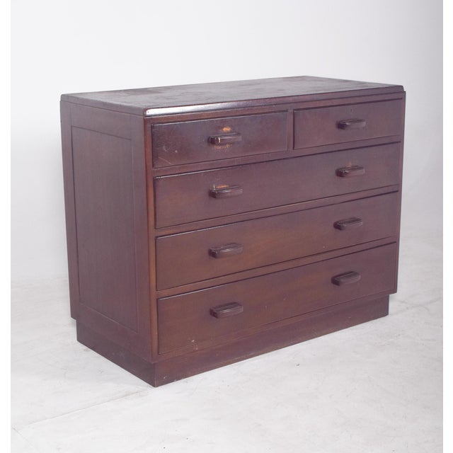 Vintage English Chest of Drawers, 1920 For Sale - Image 9 of 10