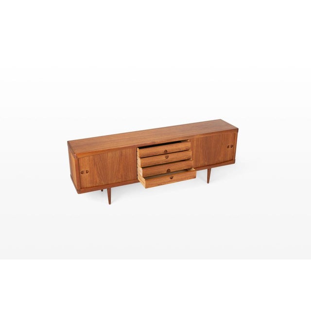 Mid-Century Modern Danish Teak Sideboard by Henry W. Klein for Bramin, Denmark, 1960s For Sale - Image 3 of 13