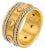 Vintage Diamond 22k Yellow Gold Platinum Eternity Band, Size 5.75 For Sale