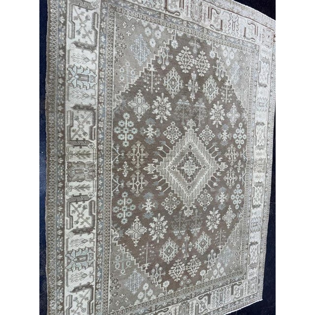 Early 21st Century Turkish Vintage Rug 4'3" x 5'10" For Sale - Image 5 of 6