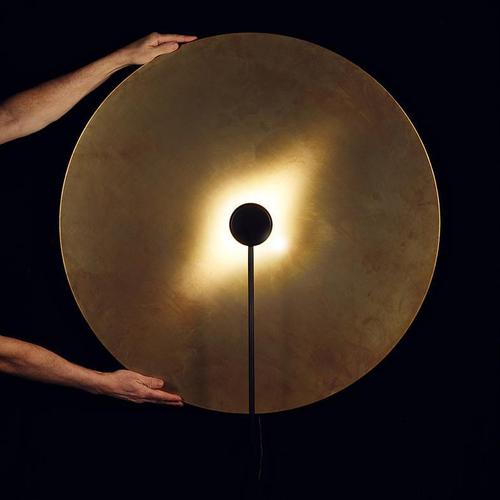 Large Brass SOL Wall Lamp by Sami Kallio for Konsthantverk For Sale - Image 6 of 8