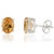 Prong Set Solitaire 6.4 Ct Citrine Silver Jewelry Set - Ring Pendant & Earrings, 4 Pieces For Sale - Image 9 of 14