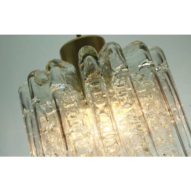 Mid-Century Pendant Light Chandelier with 16 Glass Tubes from Doria Leuchten, 1960s For Sale - Image 6 of 11