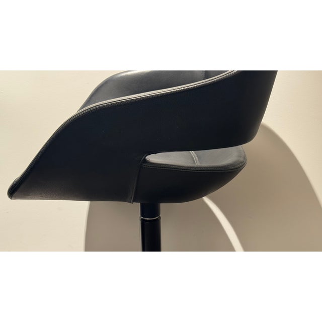 Eva Chairs in Black Leather by Ora Ito for Zanotta, 2009, Set of 2 For Sale - Image 6 of 10