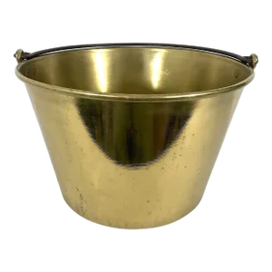 Antique Ansonia Brass Co., Fireplace Bucket or Kettle, American 1866 (Planter)