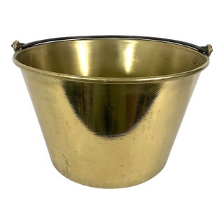 Vintage Ansonia Brass Co., Fireplace Bucket or Kettle, American 1866 (Planter) For Sale