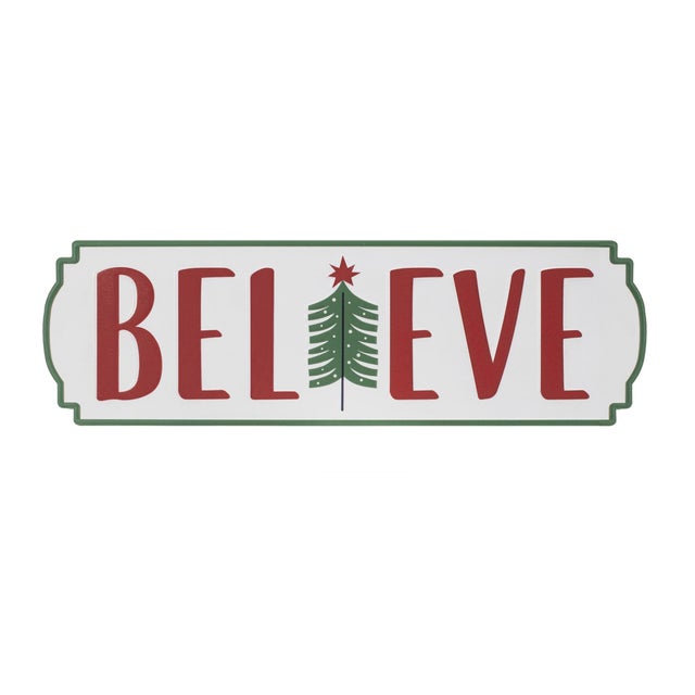 American Metal Holiday Sentiment Plaque (Set of 3) For Sale - Image 3 of 4