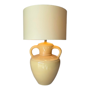1980s Vanguard Pottery Double Handle Jug Table Lamp