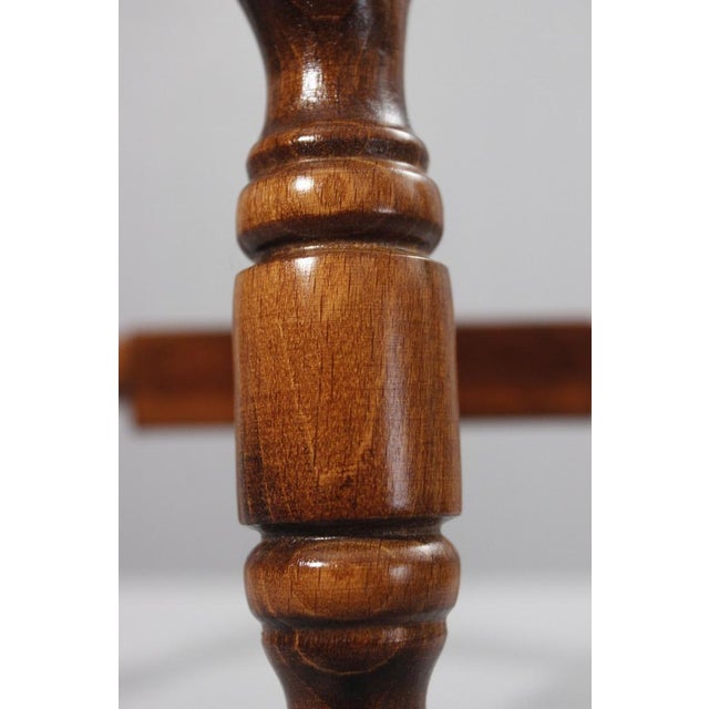 Brutalist Turned Wood Stool, 1950s For Sale - Image 12 of 15