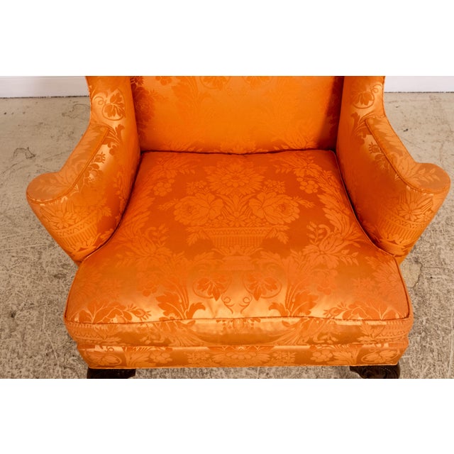Kittinger Cw-104 Colonial Williamsburg Clawfoot Wing Chair For Sale In Philadelphia - Image 6 of 18