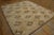 1930s Beige Cream Trellis-Lattice Folk Art Antique American Hooked Small Rug For Sale - Image 12 of 15