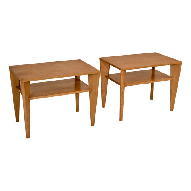 Pair of Conant-Ball Side Tables by Russel Wright For Sale