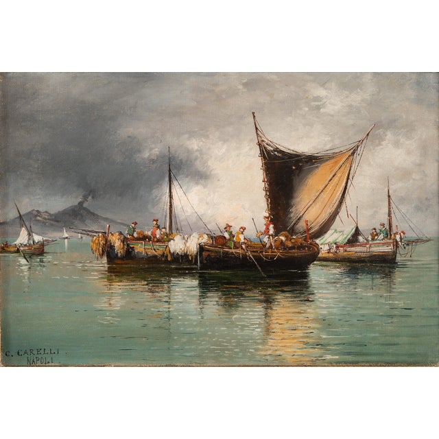 Consalvo Carelli, Naples, 1800s, Oil on Canvas For Sale - Image 18 of 18