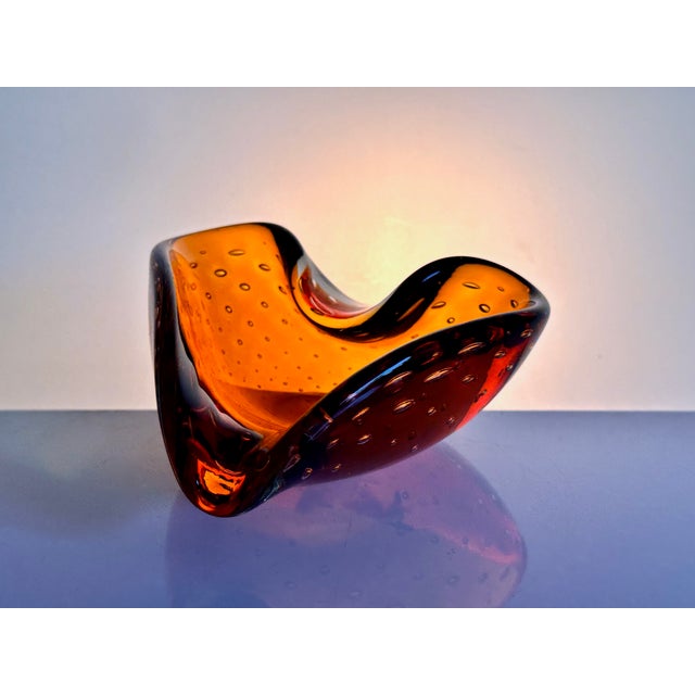 Small Bullicante Murano Glass Art Bowl or Ashtray by Carlo Scarpa for Venini, Italy, 1950s For Sale - Image 15 of 15