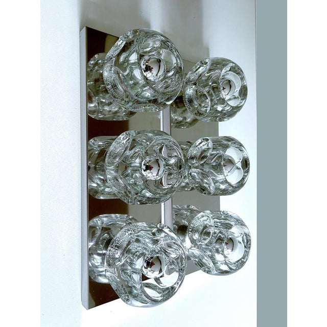 1970s Large Space Age Glass Sconces from Peill & Putzler, 1970s, Set of 2 For Sale - Image 5 of 18