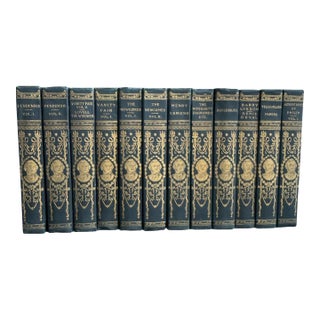 1900 William Makepeace Thackeray Antique Book Collection - 12 Volumes For Sale