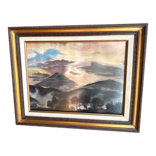 Pastel Landscape by Perry Nichols For Sale