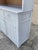 Antique French Country Farmhouse White 2 Piece Step Back Hutch Kitchen Cupboard For Sale - Image 12 of 12