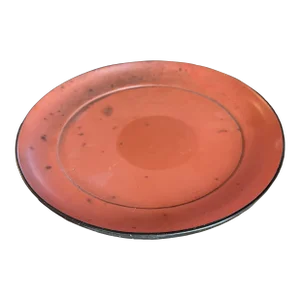 Antique 18th Century Japanese Edo Red Lacquer Negoro Dish