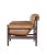 Mid-Century Modern Matthew Izzo Home Henry Leather and Wood Arm Chair For Sale - Image 3 of 6