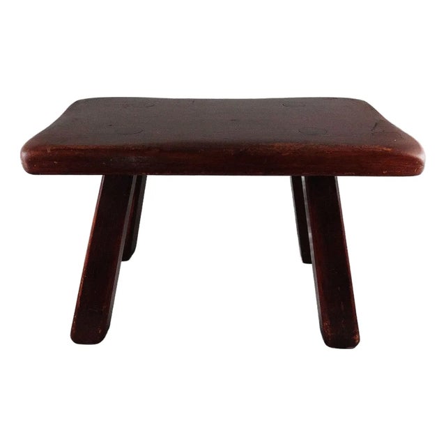Vintage Cushman Wood Stool #9038 For Sale