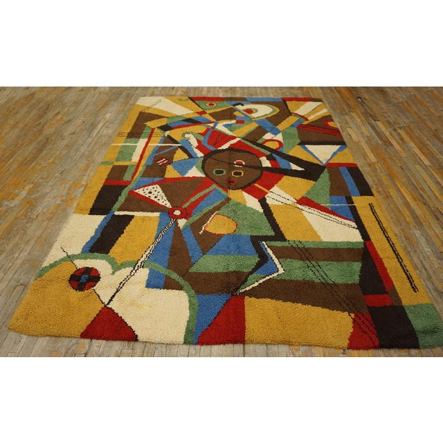 Mid Century Modern European Carpet with Kandinsky Design Influences ( 7'10'' x 11' - 240 x 335 )