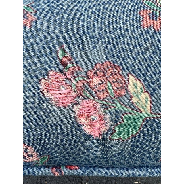 Pair of Square Pillow Top Tufted Billy Baldwin Parson Ottomans For Sale - Image 10 of 16