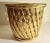 Italian Italian Mid Century Gilt Ceramic Woven Basket For Sale - Image 3 of 8