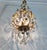 Vintage Brass Crystal Chandelier Led Ceiling Light For Sale - Image 6 of 13