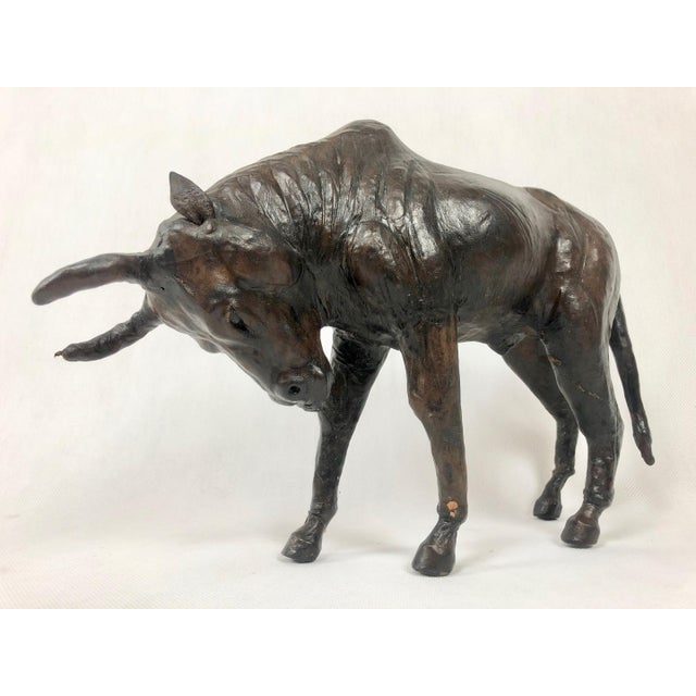 Vintage Papier Mâché Buffalo Figure, 1970s For Sale - Image 14 of 15