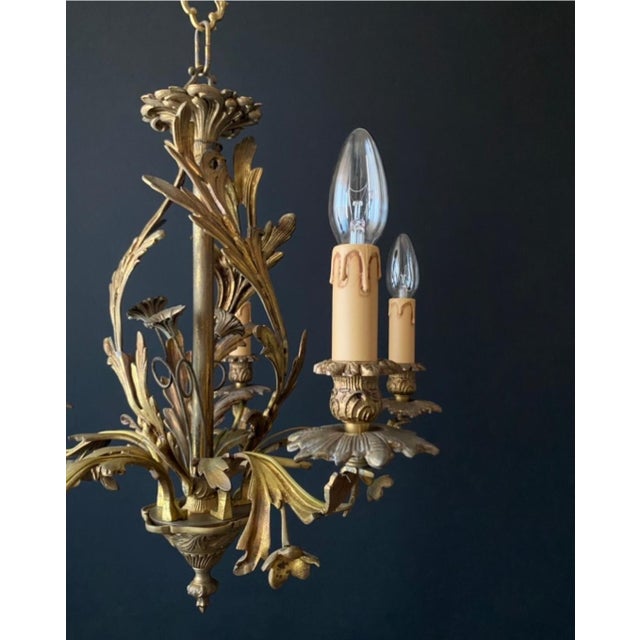 Vitnage Chandelier in Bronze, 1960s For Sale - Image 6 of 13
