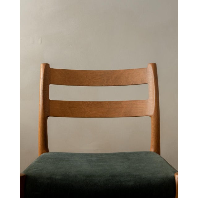 Vintage Danish Model 84 Dining Chairs in Oak by Niels Otto Møller for J.L. Møllers Møbelfabrik, 1960s, Set of 4 For Sale - Image 15 of 18