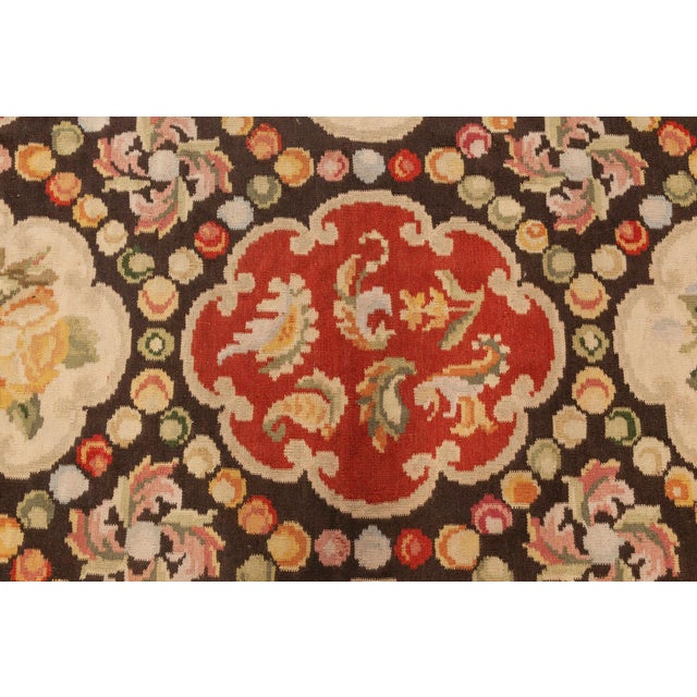French Contemporary Bessarabian Floral Design Wool Rug by Doris Leslie Blau For Sale - Image 3 of 6