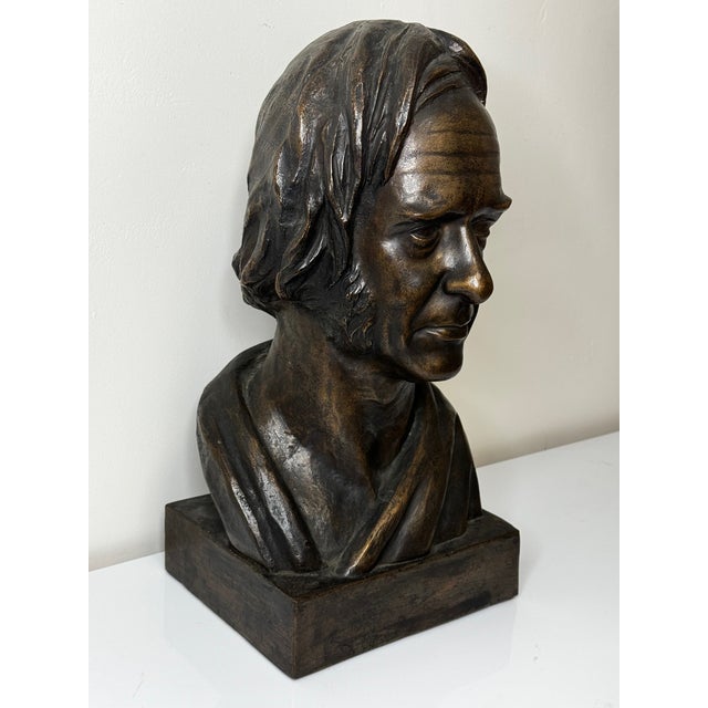 Mid 19th Century Historic Scottish 19th Century Bronze Sculpture Bust of Thomas Guthrie Philanthropist For Sale - Image 5 of 11