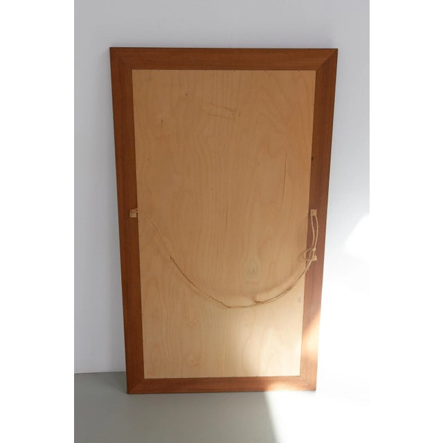 Large Mid-Century Modern Rosewood Mirror, Denmark, 1970s For Sale - Image 10 of 18