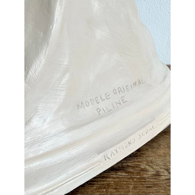 19th Century Vintage 1900 Original Model Plaster Marquette of Pilne For Sale - Image 5 of 12