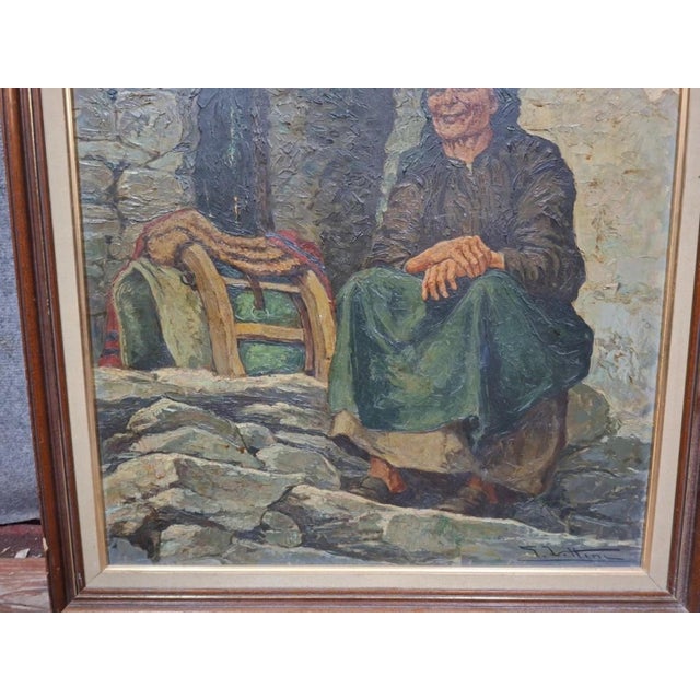 After Giulio Vittini, A Woman, 1890s-1910s, Oil on Canvas For Sale - Image 3 of 12