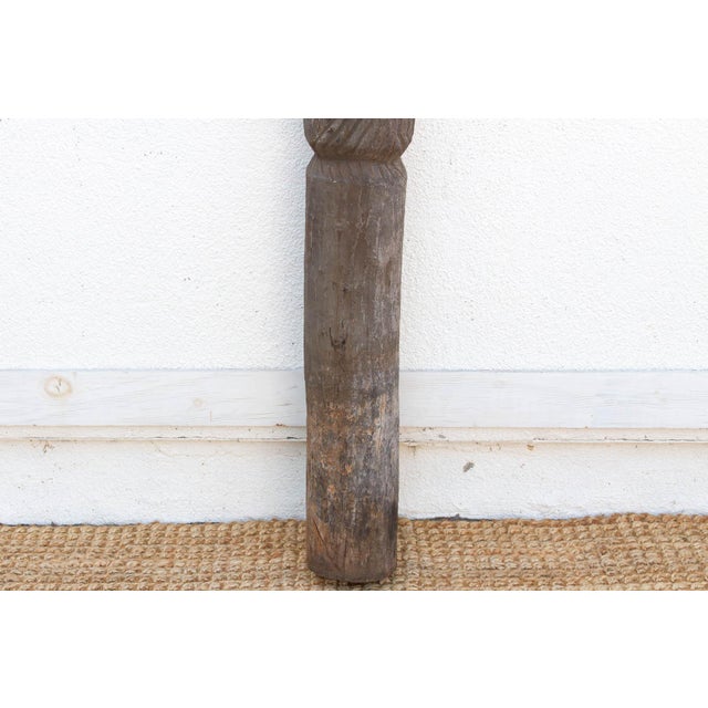 1950s Antique 75" Tall Lobi Guardian Post For Sale - Image 5 of 10