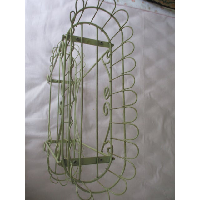 Vintage Ornate French Wire Two Tier Table Top Planter For Sale In Columbia, SC - Image 6 of 9
