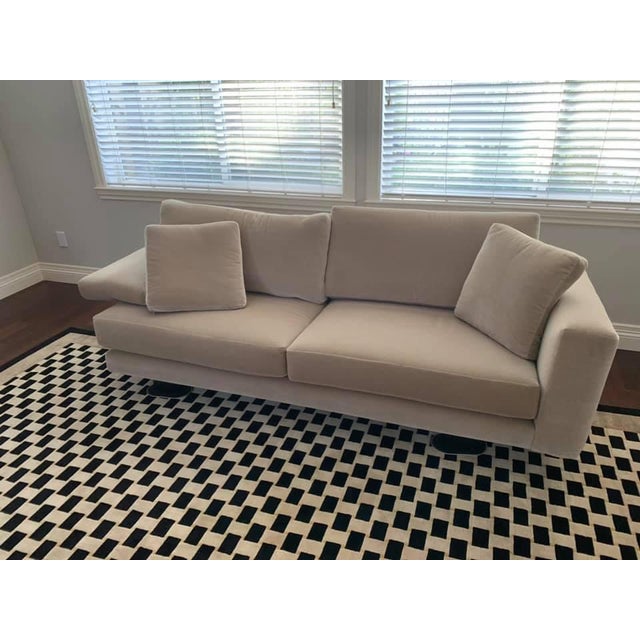 Giorgio Saporiti Mauro Lipparini for Saporiti Italia Mohair Sofa For Sale - Image 4 of 10