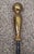 American Five-Piece American Ball Brass Handle and Iron Fireplace Tools Set For Sale - Image 3 of 6