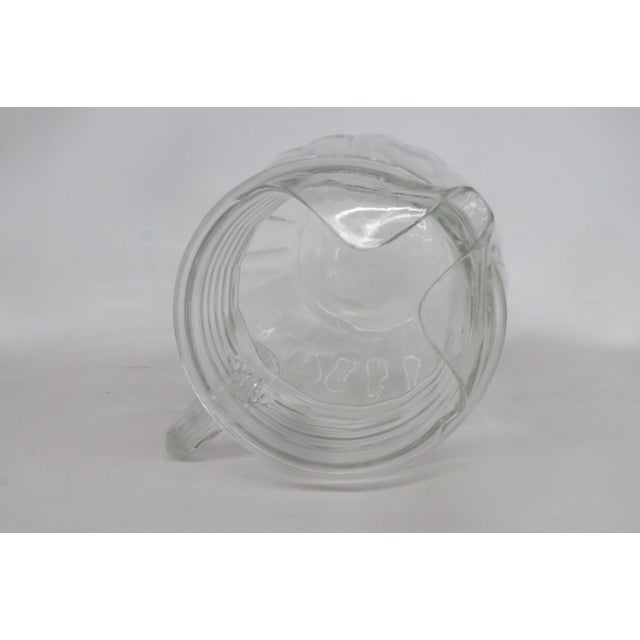 Anchor Hocking Depression Glass Pillar Optic Water Pitcher With Ice Lip 4864b For Sale In Miami - Image 6 of 11