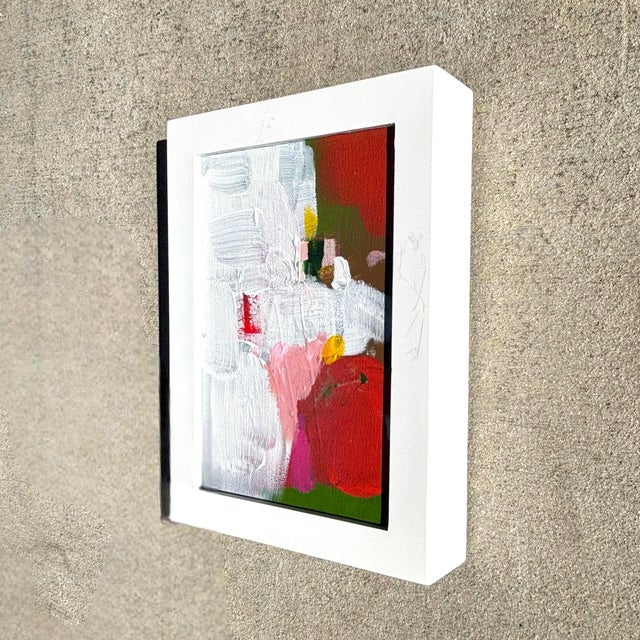 Vintage Boho Miniature Painting in Wood Frame For Sale In West Palm - Image 6 of 6