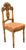 Vintage Wood Chair With Floral Carving For Sale
