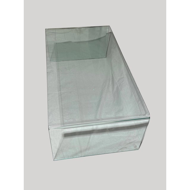 Modern Wonderful Vintage Bent Glass Coffee Table For Sale - Image 3 of 5