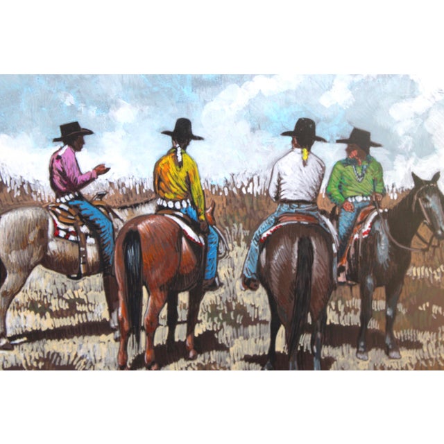 Fabulous original painting by renowned Texas artist L.B. PORTER (Lawrence Benjamin Porter) out of El Paso. This signed...