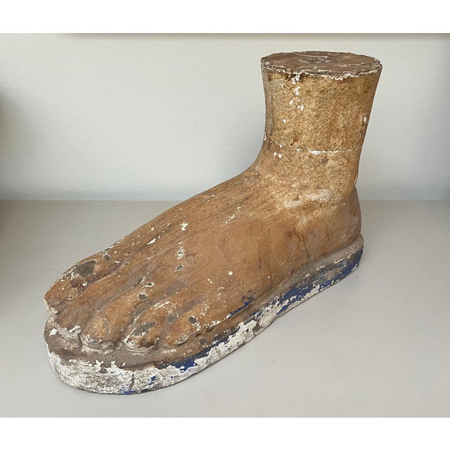 Large Carved Pine Wood and Gesso Foot For Sale In Los Angeles - Image 6 of 6